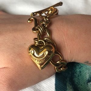 Juicy couture gold charm bracelet